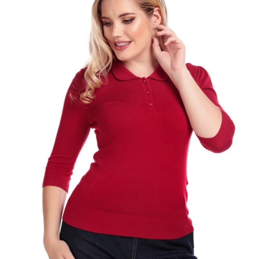 Collectif Mainline Jorgie Knitted Polo